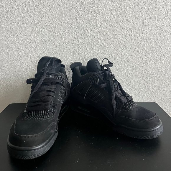 Nike Air Jordan 4 IV Retro Black Cat 2020 Sneakers Shoes Size 8 Style CU1110-010 - Picture 3 of 14